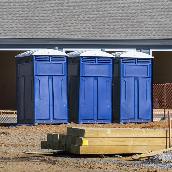 are there any restrictions on where i can place the porta potties during my rental period in Holyrood